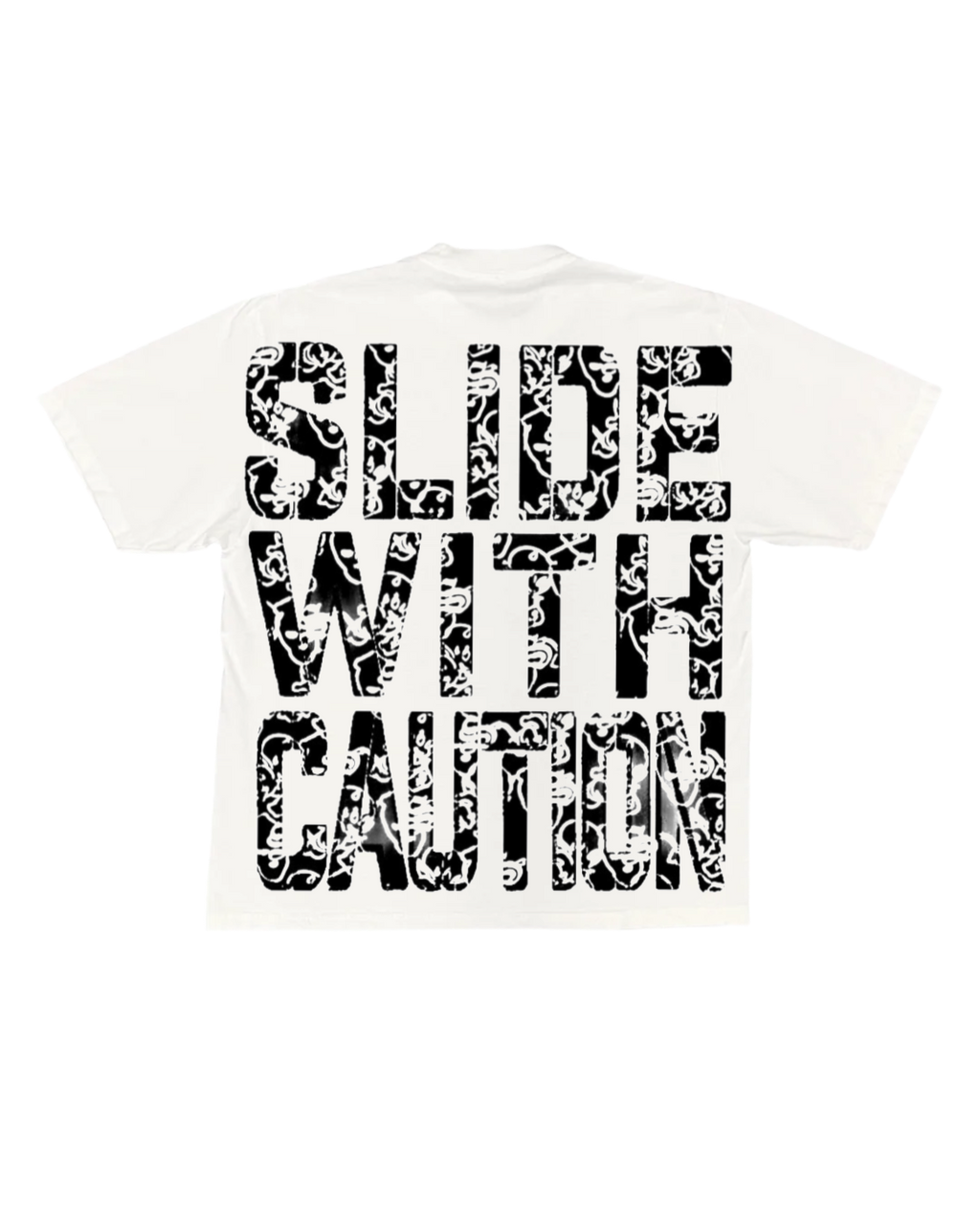 SLIDEWITHCAUTION ⚠️(white T)