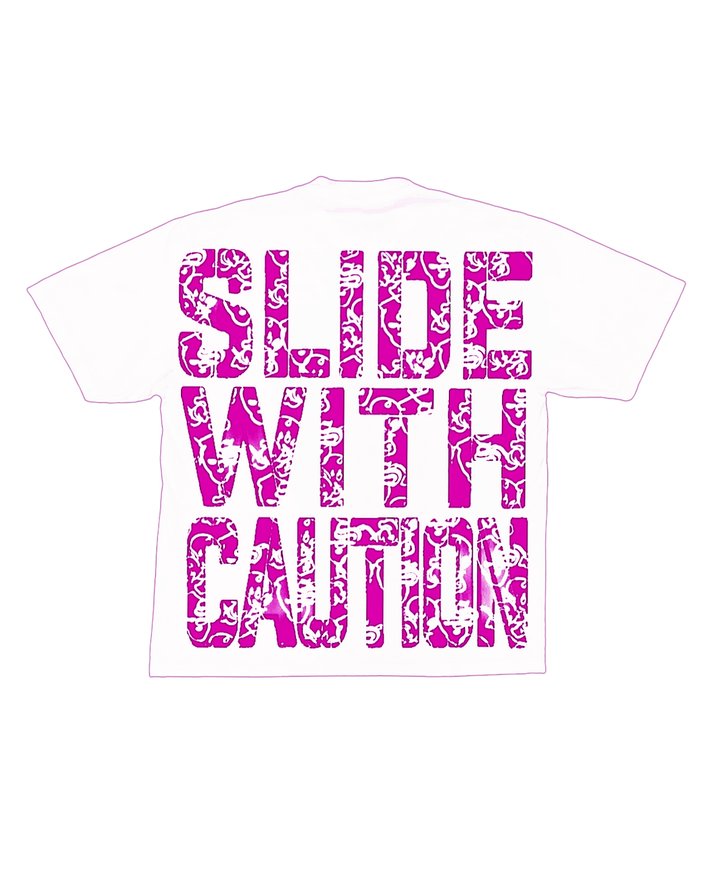 SLIDEWITHCAUTION ⚠️(white T)