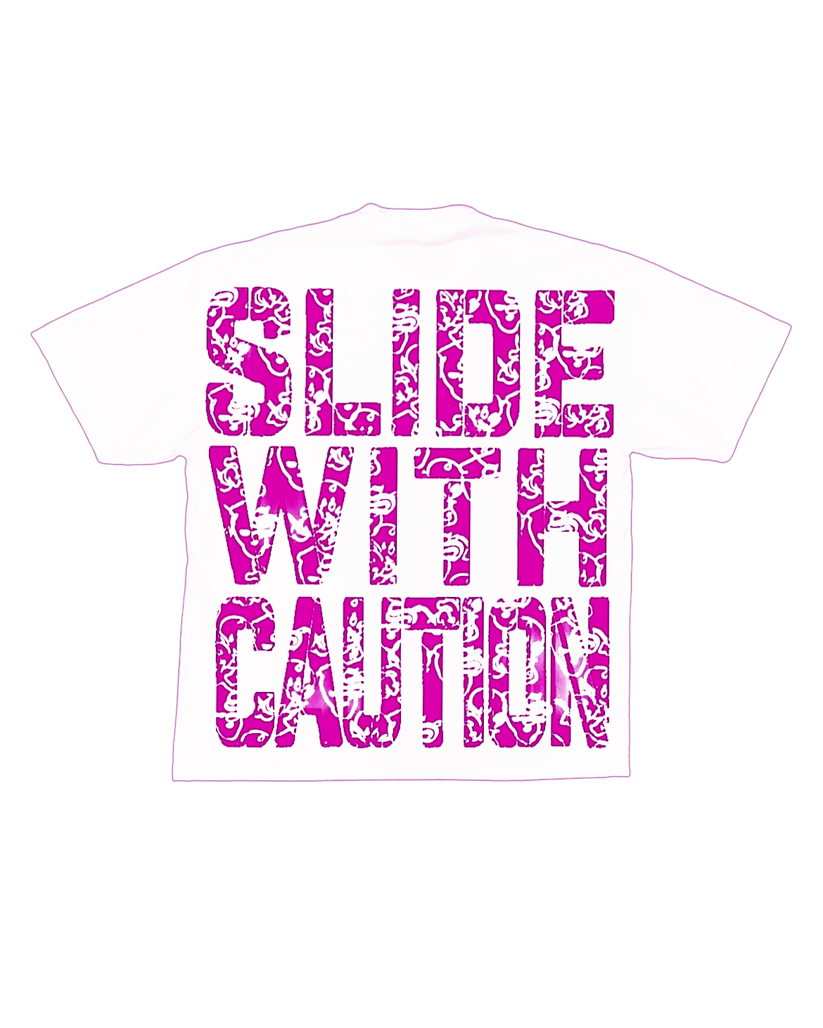SLIDEWITHCAUTION ⚠️(white T)