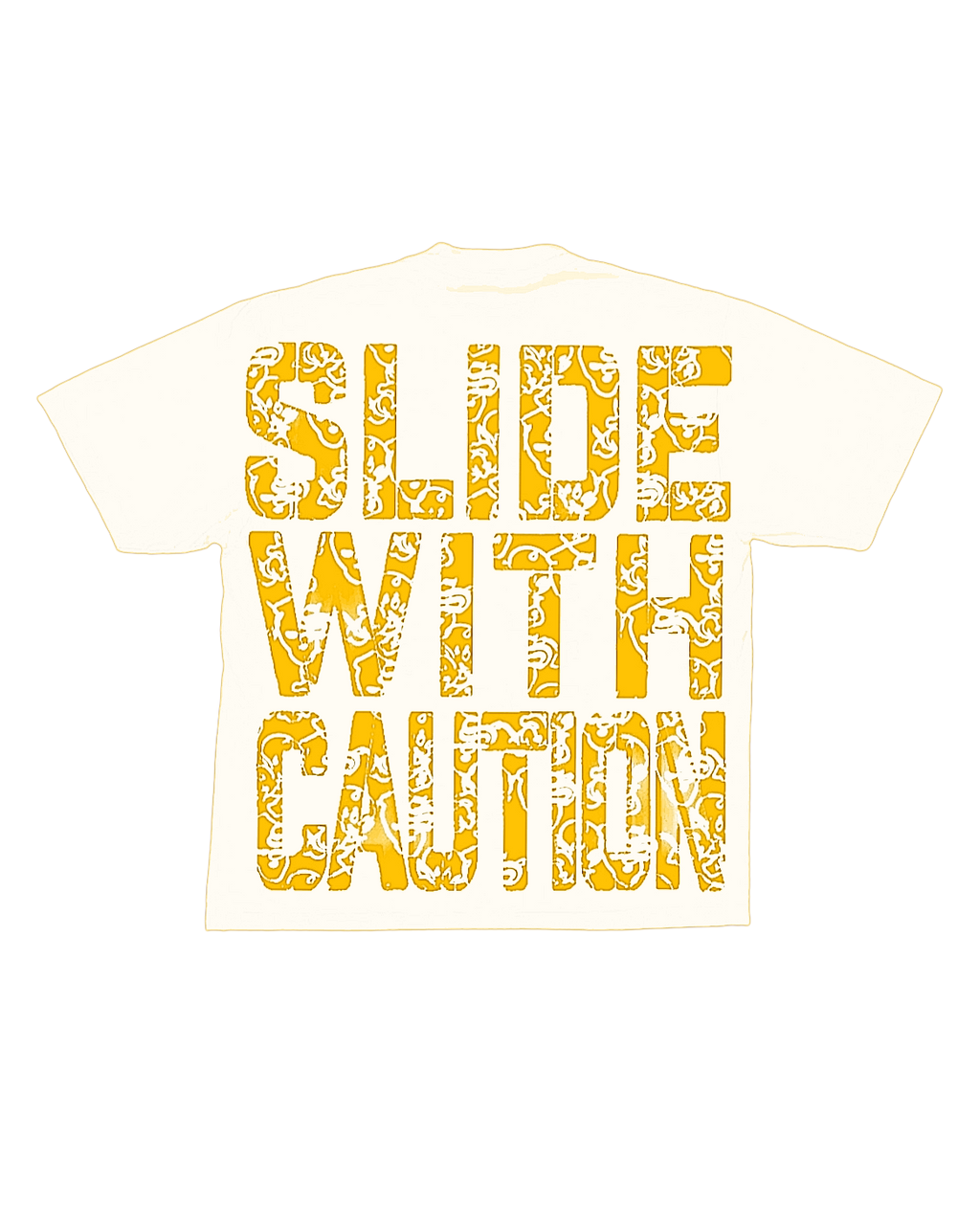 SLIDEWITHCAUTION ⚠️(white T)