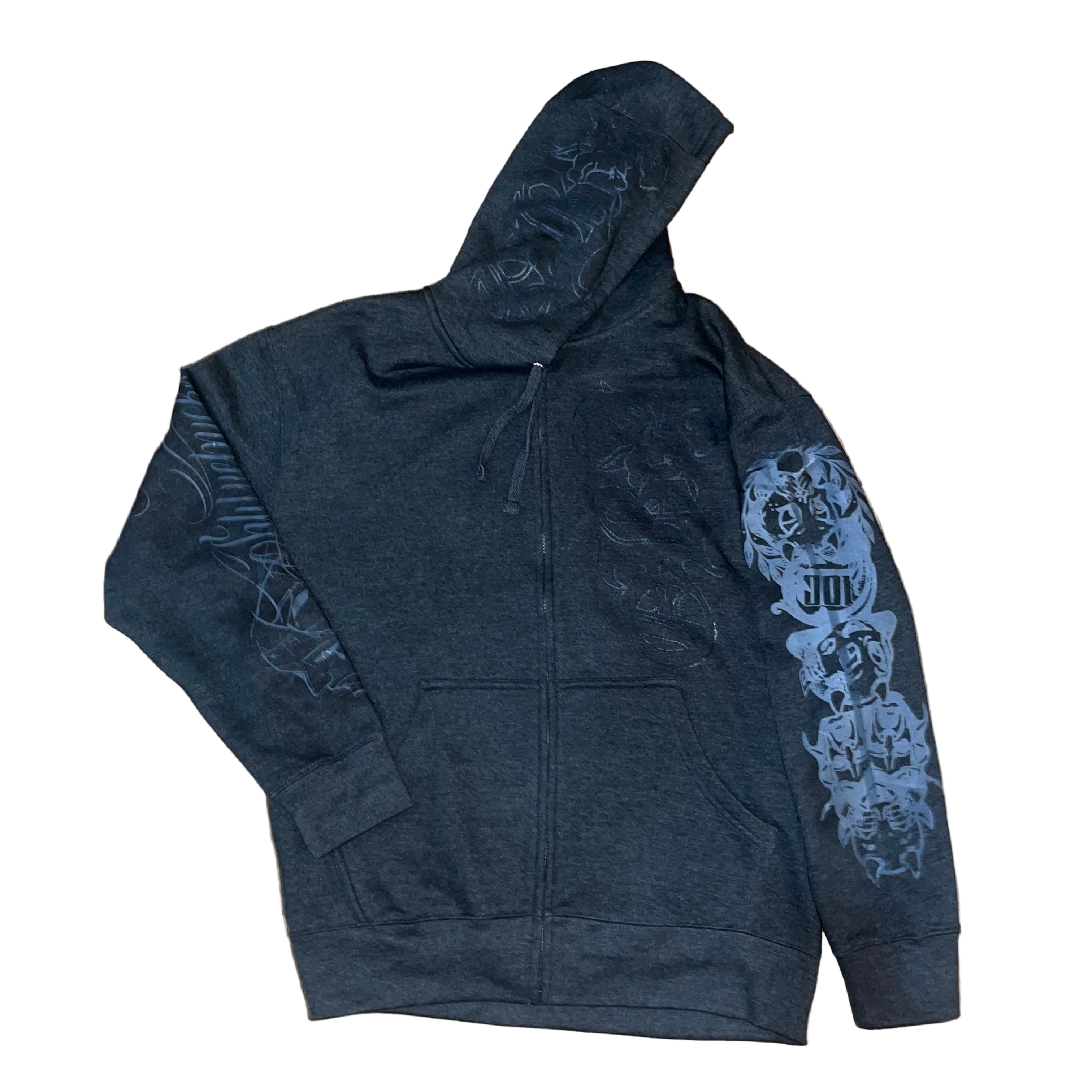 OB👺 zip up (charcoal grey)